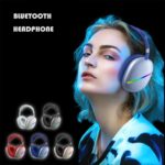 AKZ MAX10 WIRELESS LED LIGHT STEREO HEADPHONE - Görsel 2