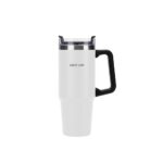 GREEN LIONN VACUUM TRAVEL MUG WHITE