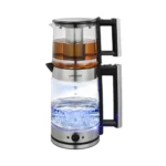 Lepresso Thermobrew Turkish Tea Glass Kettle – Black