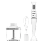 Porodo Powerful Hand Blender Food Chopper & Whisker - White