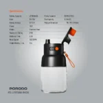 Porodo Blend & Sip Portable Blender - Black/Orange - Görsel 3