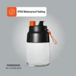 Porodo Blend & Sip Portable Blender - Black/Orange - Görsel 4