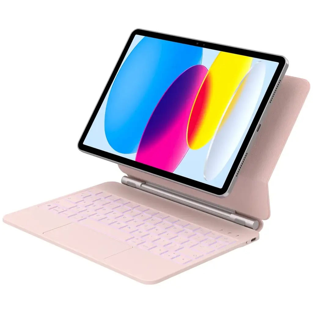 GREEN LION WIRELESS MAGIC KEYBOARD CASE IPAD 10 AND 11 PINK 111 GREEN LION WIRELESS MAGIC KEYBOARD CASE IPAD 10 AND 11 PINK - Görsel 1