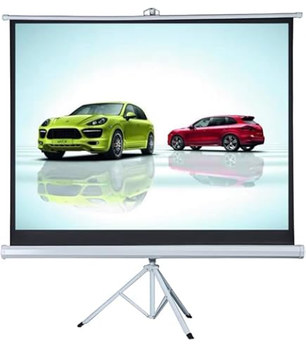 51uhnKxmHxL._AC_UL495_SR435,49522222_ Green Lion Portable Projection Screen with Tripod Stand 72" - Görsel 1