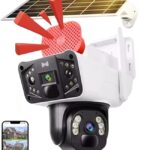 O-KAM-3915 4G 6MP Dual Lens Solar PTZ Camera BEYAZ