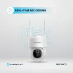 Powerolgoy Built-In Solar Pan & Tilt Outdoor Camera - White - Görsel 2