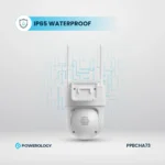 Powerolgoy Built-In Solar Pan & Tilt Outdoor Camera - White - Görsel 3