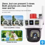 V380 4G Solar Security Camera – Dual Lens, 4MP HD, IP66 Waterproof,V380 4G Solar Security Camera - Görsel 3