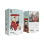 Green Lion Vintage Pop Corn Maker 1200W 270mL - Red - Görsel 2