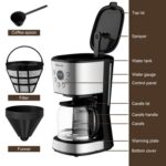 LePresso Digital Drip Coffee Machine with Smart Functions 1.5L 900W – Black - Görsel 3
