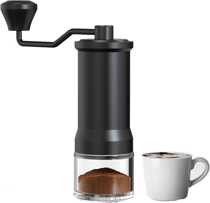 Lepresso Conical Burr Grinder - Black LEPRESSO HANDHELD BURR COFFEE GRINDER - Görsel 1