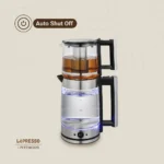 Lepresso Thermobrew Turkish Tea Glass Kettle – Black - Görsel 3