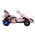 VLRA SF-55 PEDAL GO-CARD LED Lights, Pedal Drive, 36V Battery Powered, Kids Ride-On Vehicle (pink)