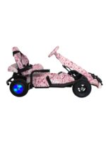 VLRA SF-55 PEDAL GO-CARD LED Lights, Pedal Drive, 36V Battery Powered, Kids Ride-On Vehicle (pink)