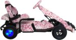 VLRA SF-55 PEDAL GO-CARD LED Lights, Pedal Drive, 36V Battery Powered, Kids Ride-On Vehicle (pink) - Görsel 2