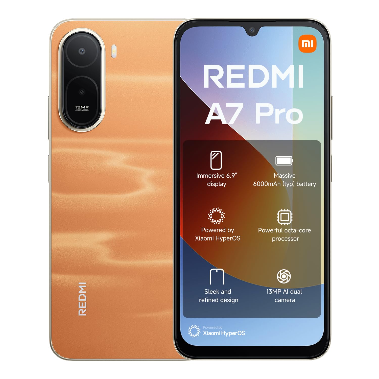 REDMI A7 PRO 4 128 GB SUNSET ORANGE REDMI A7 PRO 4/128 GB SUNSET ORANGE - Görsel 1
